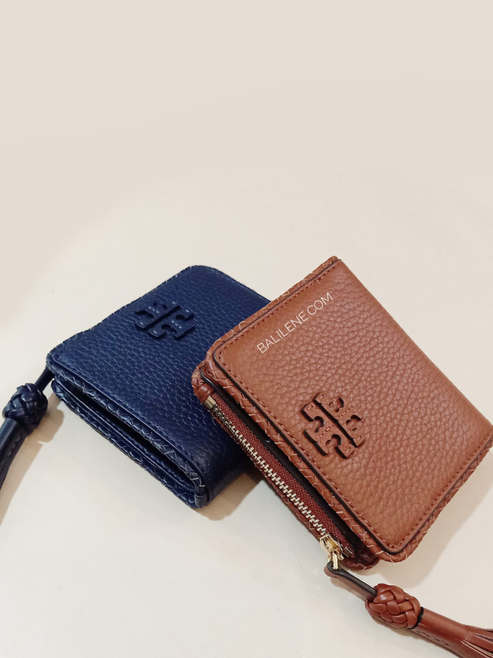 Tory Burch 52722 Taylor Mini Wallet Royal Navy Balilene