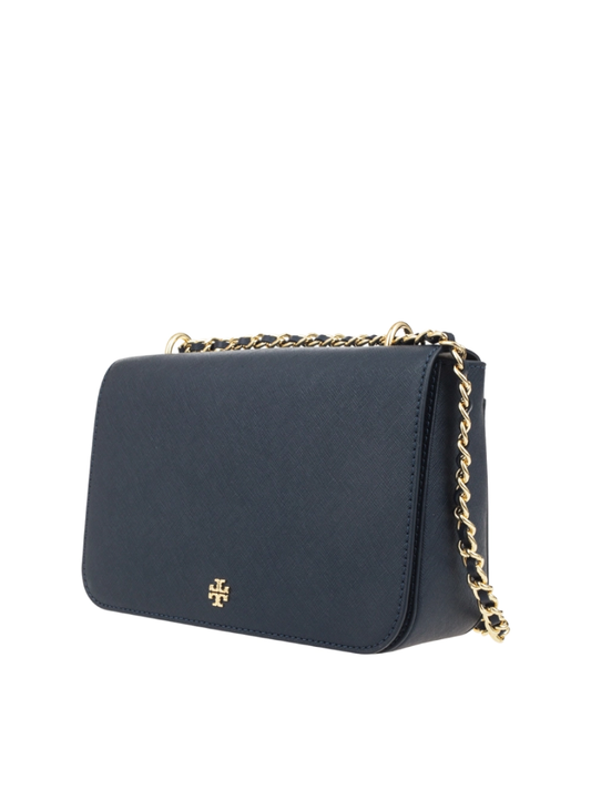 Tory Burch 52973 Emerson Adjustable Chain Shoulder Bag Navy