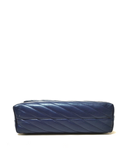 Tory Burch 53102 Kira Chevron Flap Shoulder Bag Royal Navy