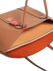 Tory Burch 53245 Perry Triple Compartment Tote Bag Light Umber