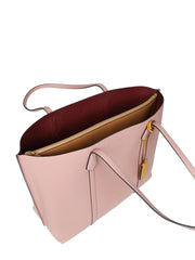 Tory Burch 53245 Perry Tote Colorblock Triplle Compartment Pink Moon