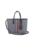Tory Burch 53304 Gemini Link Canvas Small Tote Tory Navy