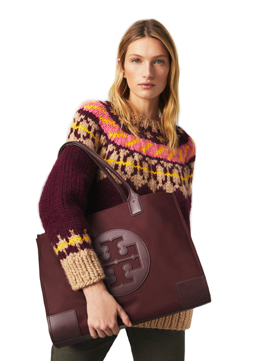 Tory Burch 55228 Ella Tote Bag Claret