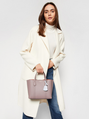 Tory Burch 56249 Perry Small Triple Compartment Tote Bag Gray Heron