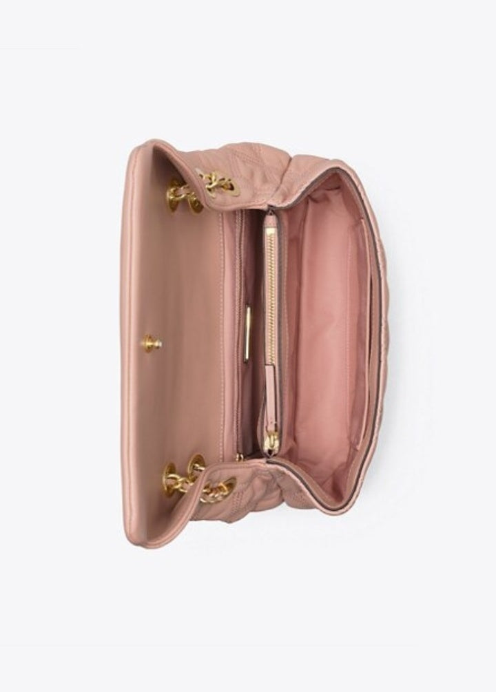 Tory Burch 56716 Fleming Soft Medium Convertible Shoulder Bag Pink Moon