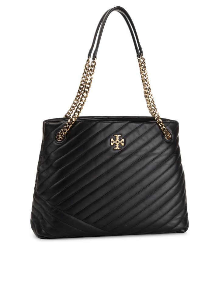 Tory Burch 56757 Kira Chevron Tote Bag Black