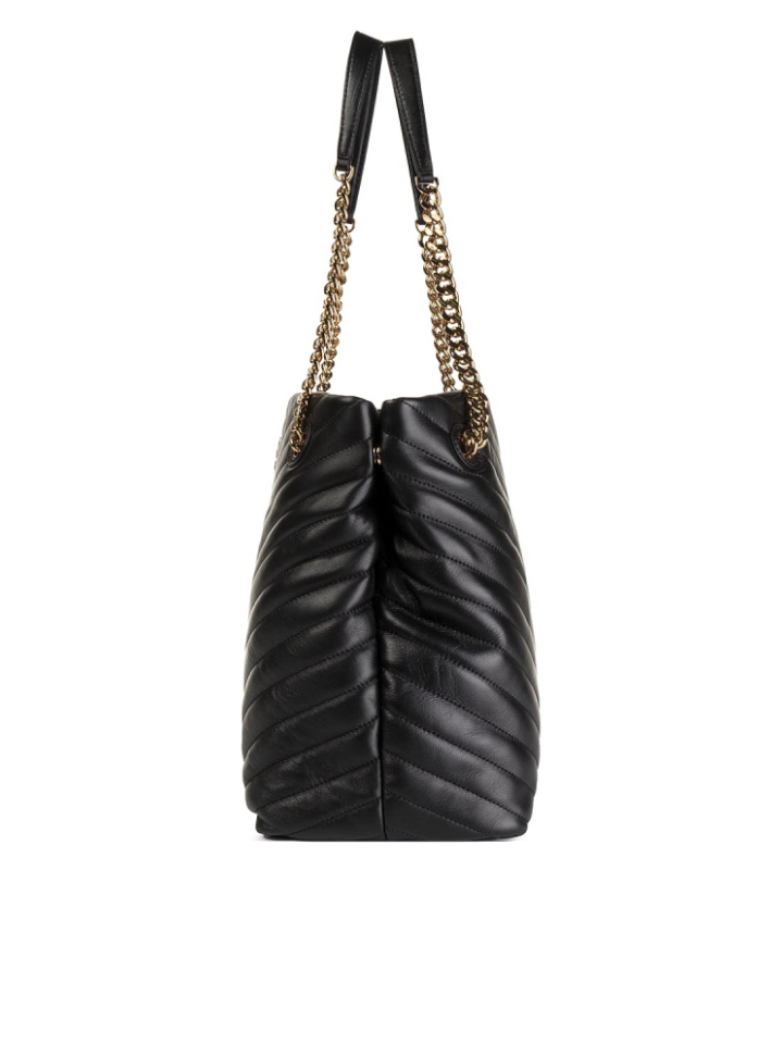 Tory Burch Kira Chevron Tote Bag Black