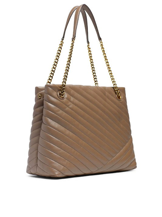 Tory Burch 56757 Kira Chevron Tote Classic Taupe