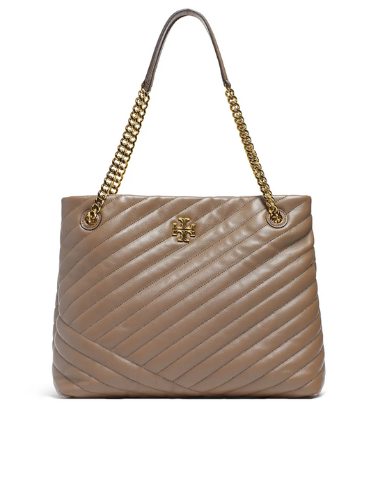 Tory Burch 56757 Kira Chevron Tote Classic Taupe