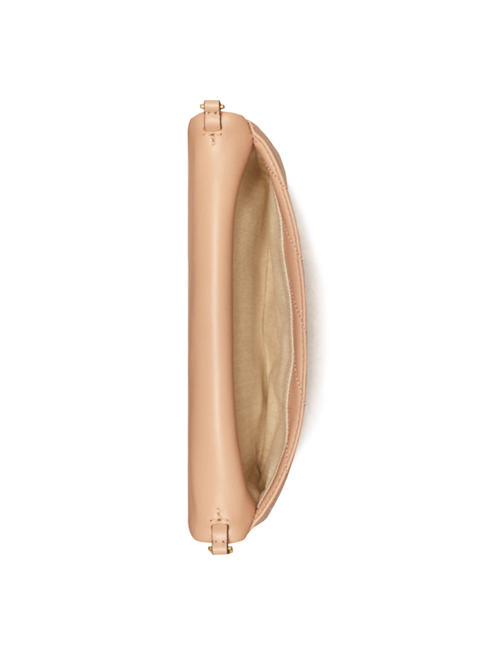Tory Burch 56824 Kira Chevron Clutch Devond Sand