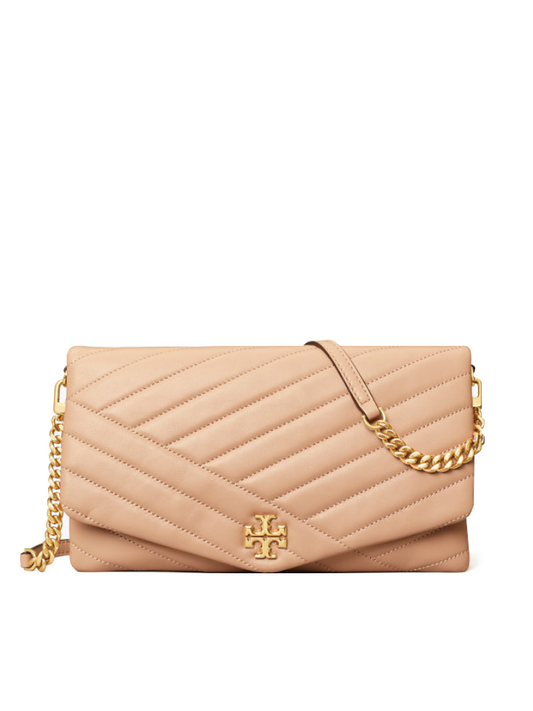 Tory Burch 56824 Kira Chevron Clutch Devond Sand