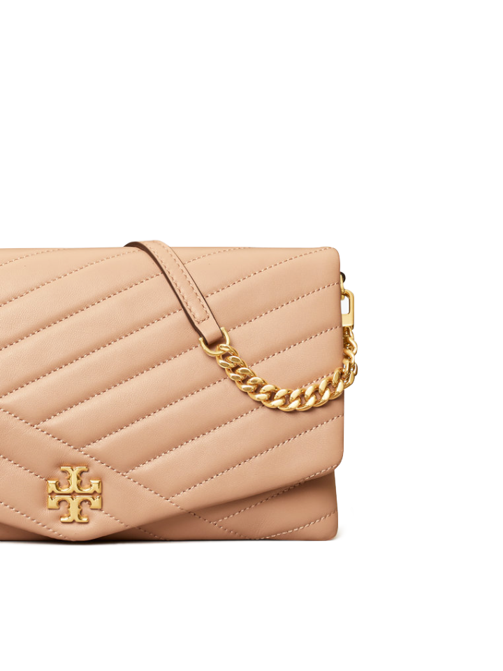 Tory Burch 56824 Kira Chevron Clutch Devond Sand