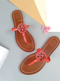 Tory Burch 57075 Veg Leather Mini Miller Flat Thong Samba Sandals