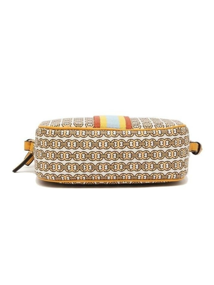 Tory Burch 57743 Gemini Ink Canvas Mini Bag Daylily