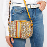 Tory Burch 57743 Gemini Ink Canvas Mini Bag Daylily
