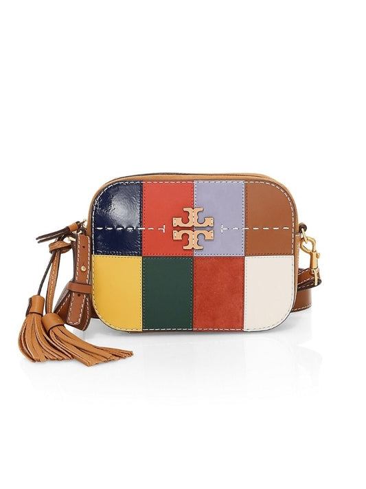 Tory Burch 58079 McGraw Patchwork Camera Bag Assam