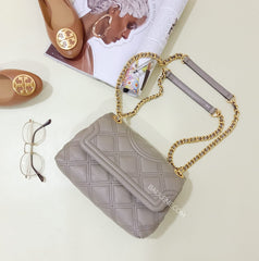 Tory Burch 58102 Fleming Soft Small Convertible Shoulder Gray Heron