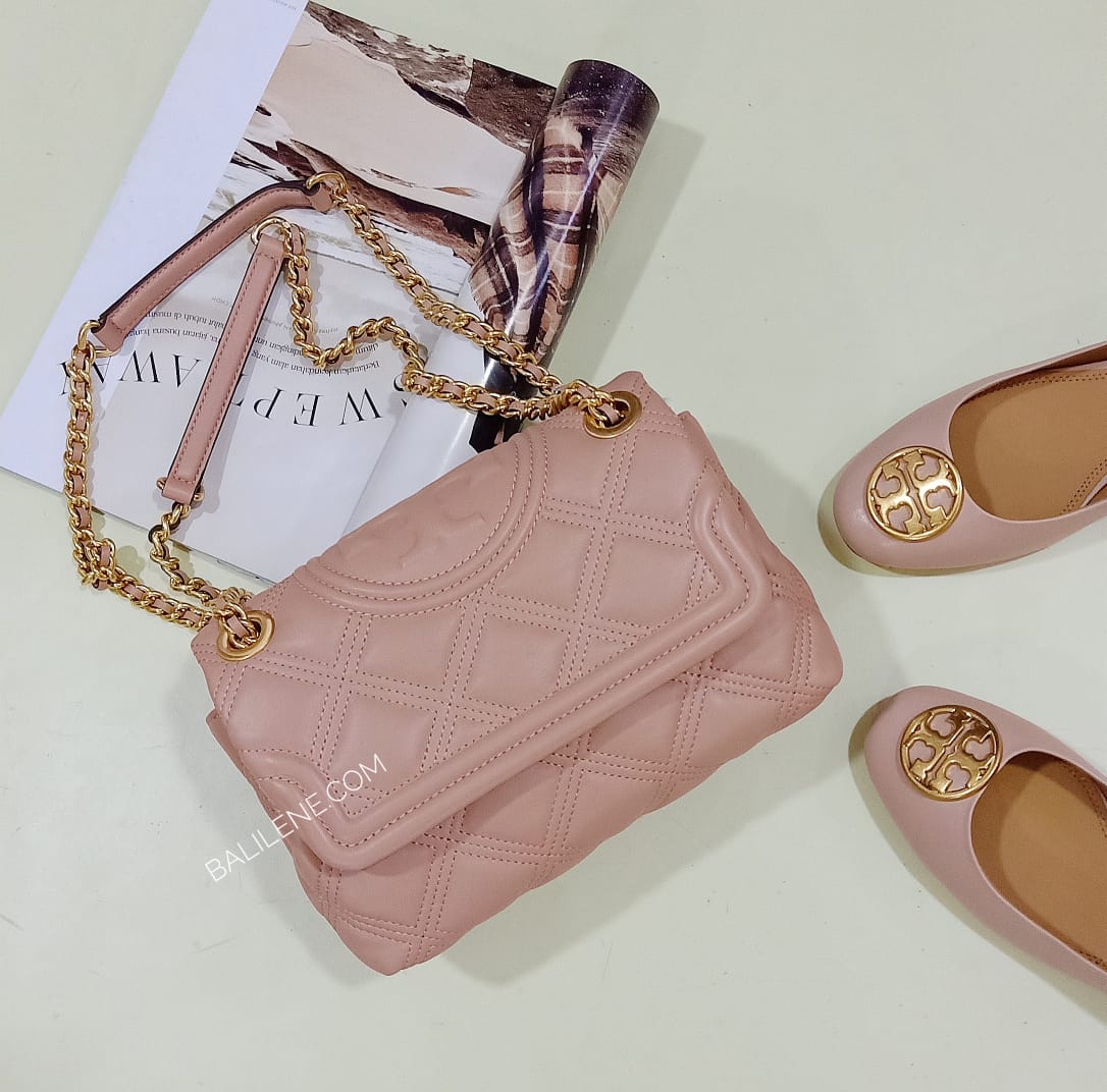 Tory Burch 58102 Fleming Soft Small Convertible Shoulder Bag Pink Moon