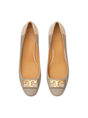 Tory Burch 58320 Gigi 20mm Rounded-Toe Flat Gray Heron