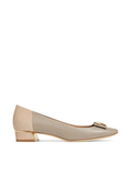 Tory Burch 58320 Gigi 20mm Rounded-Toe Flat Gray Heron