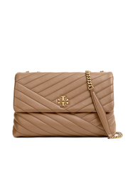 Tory Burch 58465 Kira Chevron Convertible Shoulder Bag Classic Taupe