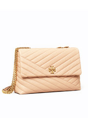 Tory Burch 58465 Kira Chevron Convertible Shoulder Bag Devon Sand