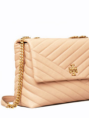 Tory Burch 58465 Kira Chevron Convertible Shoulder Bag Devon Sand