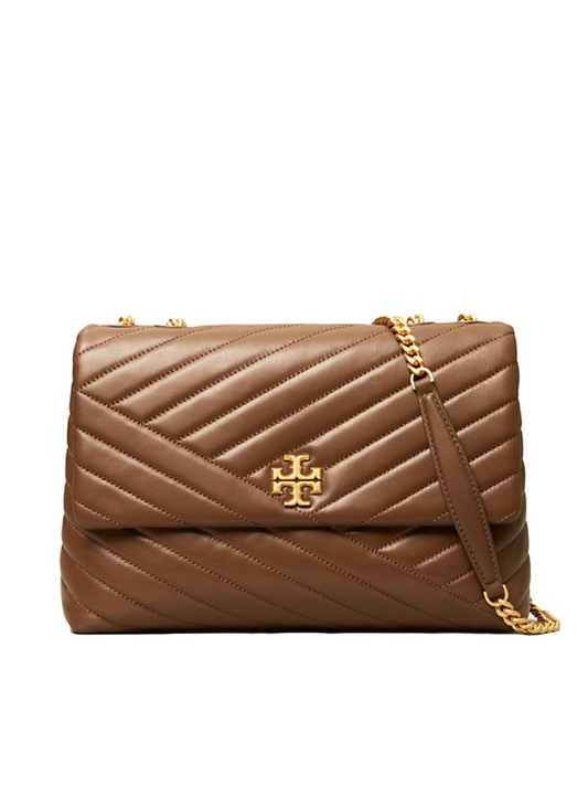 Tory Burch 58465 Kira Chevron Convertible Shoulder Bag Fudge