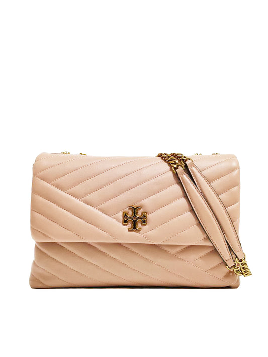 Tory Burch 58465 Kira Chevron Convertible Shoulder Bag Pink Moon