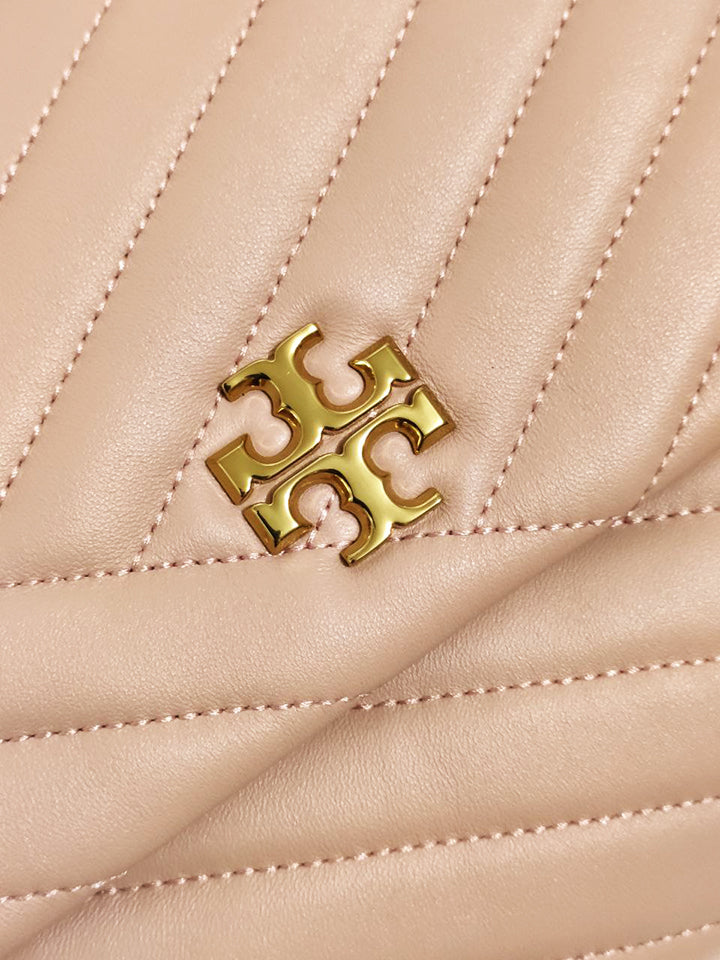 Tory Burch 58465 Kira Chevron Convertible Shoulder Bag Pink Moon
