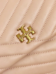 Tory Burch 58465 Kira Chevron Convertible Shoulder Bag Pink Moon