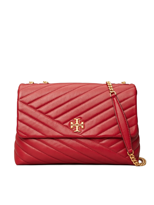 Tory Burch 58465 Kira Chevron Convertible Shoulder Bag Redstone