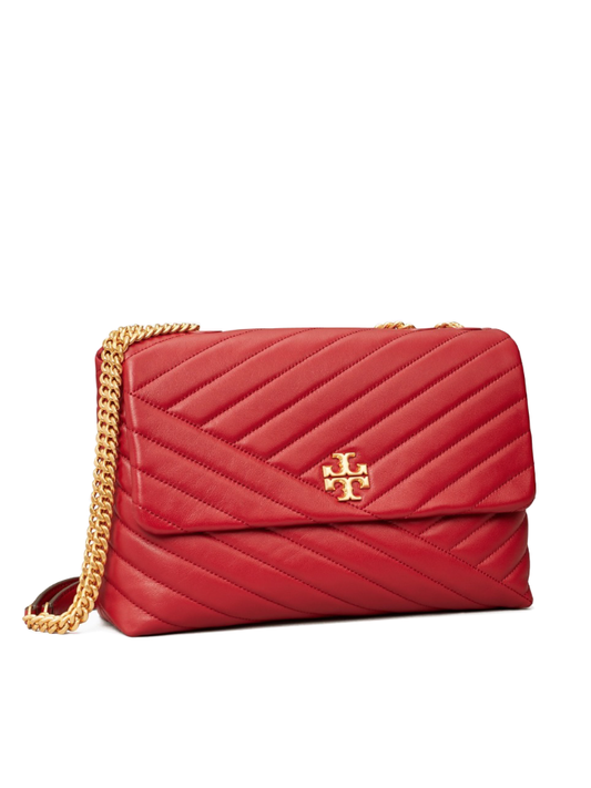 Tory Burch 58465 Kira Chevron Convertible Shoulder Bag Redstone