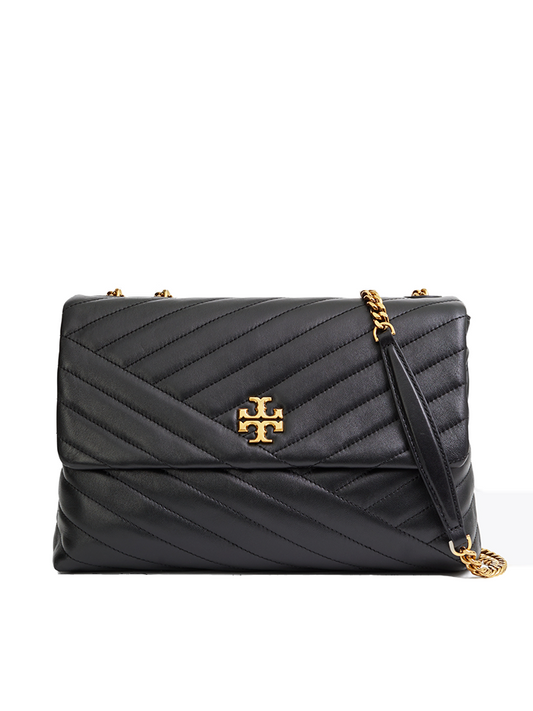 Tory Burch 58465 Kira Chevron Convertible Shoulder Bag Black