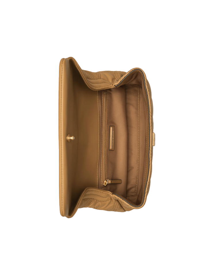 Tory Burch 59690 Fleming Soft Clutch Tiramisu
