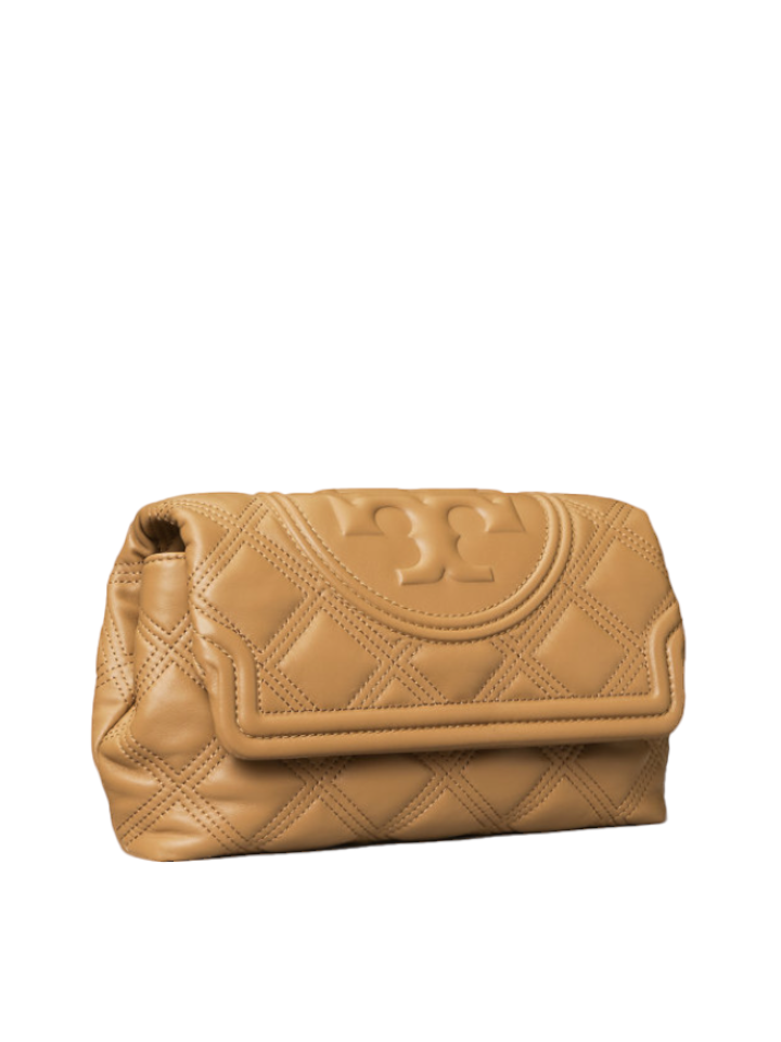 Tory Burch 59690 Fleming Soft Clutch Tiramisu