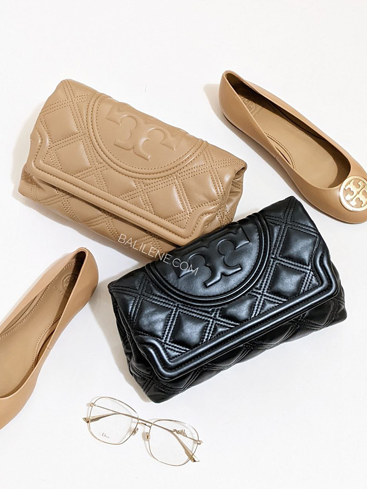Tory Burch 59690 Fleming Soft Clutch Tiramisu