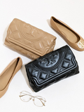 Tory Burch 59690 Fleming Soft Clutch Tiramisu