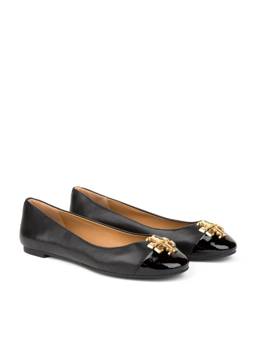 Tory Burch 60226 Everly Ballet Nappa Leather Perfect Black