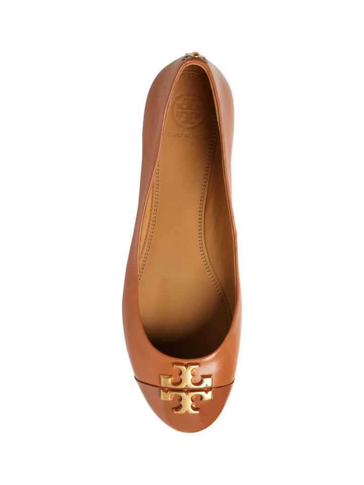 Tory Burch 60226 Everly Ballet Nappa Leather Tan