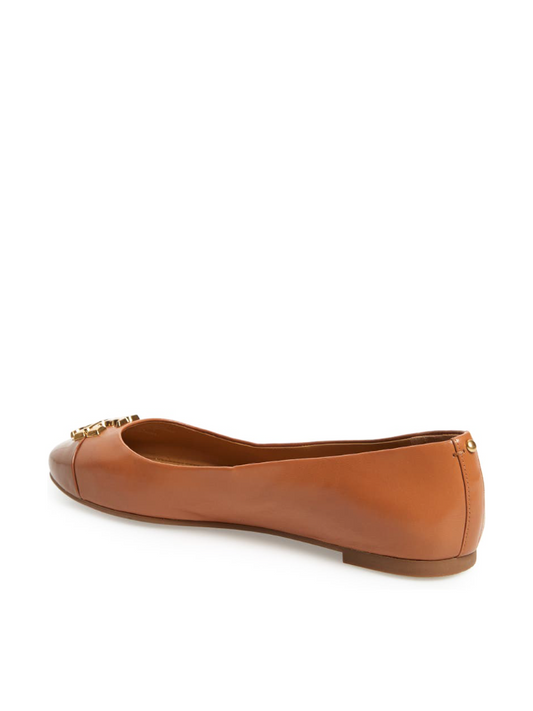 Tory Burch 60226 Everly Ballet Nappa Leather Tan