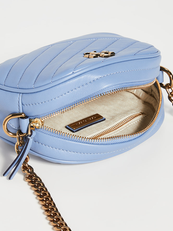 Tory Burch 60227 Kira Chevron Camera Bag Bluewood