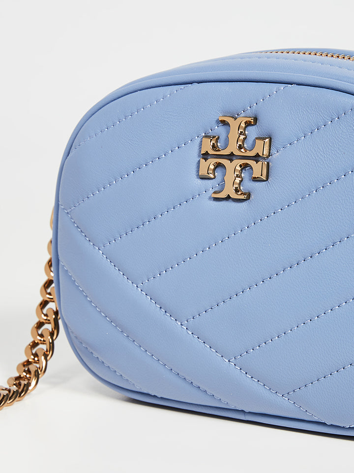 Tory Burch 60227 Kira Chevron Camera Bag Bluewood