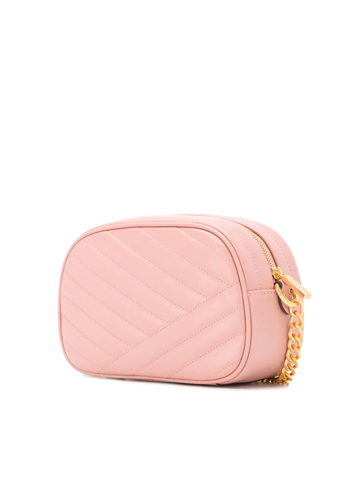 Tory Burch 60227 Kira Chevron Camera Bag Pink Moon