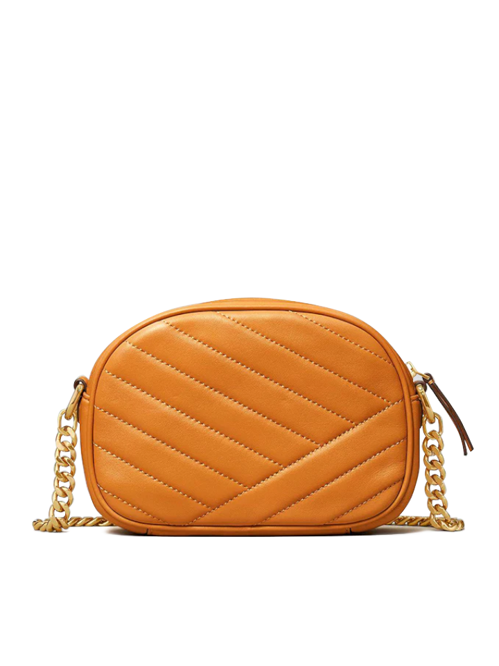 Tory Burch 60227 Kira Chevron Small Camera Bag Squash