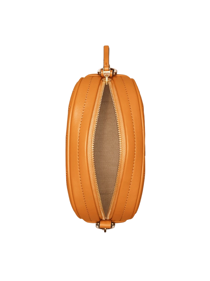 Tory Burch 60227 Kira Chevron Small Camera Bag Squash