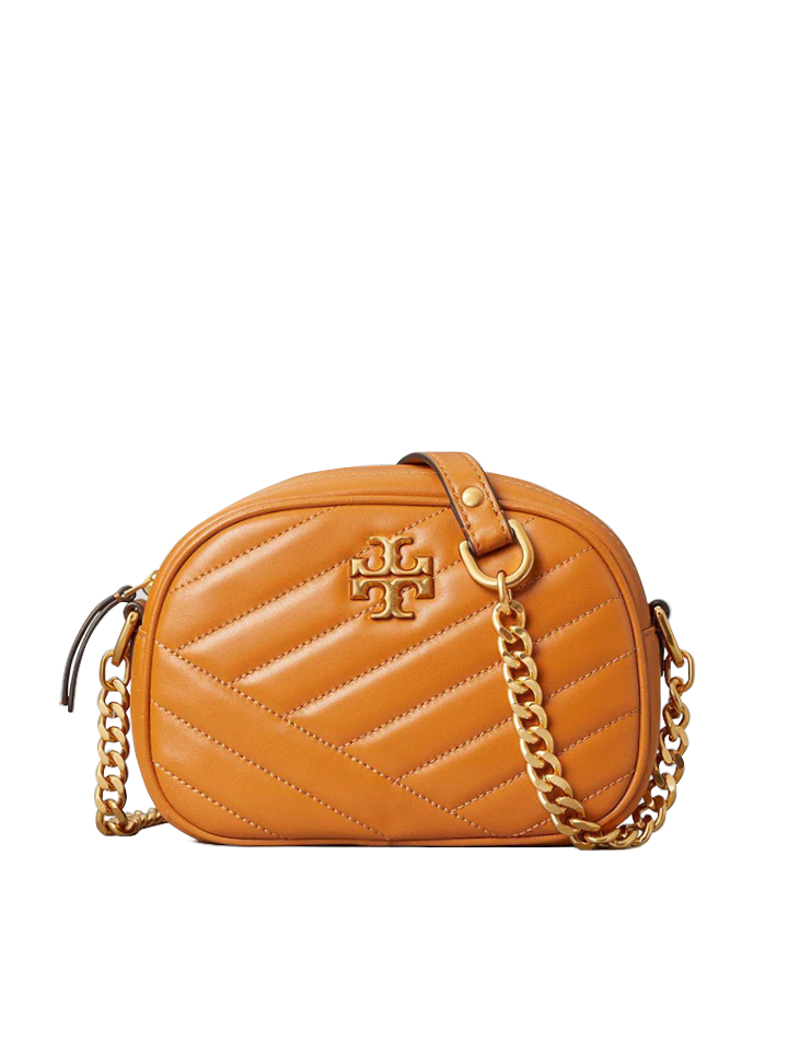 Tory Burch 60227 Kira Chevron Small Camera Bag Squash