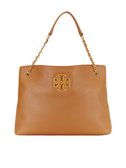 Tory Burch 60396 Britten Triple Compartment Tote Bark