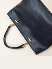 Tory Burch 60415 Britten Satchel Bag Black