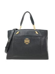 Tory Burch 60415 Britten Satchel Bag Black